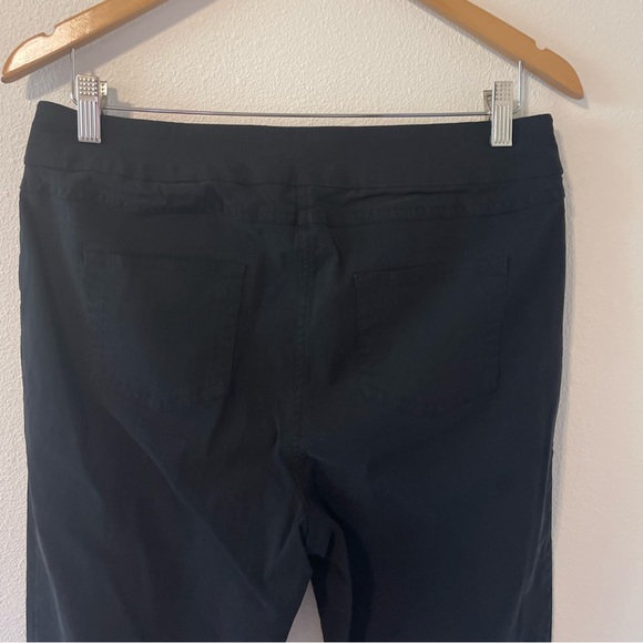Soft Surroundings Super Stretch Ankle Pants Black High Rise Pull On Easy Pant-L - Picture 6 of 9